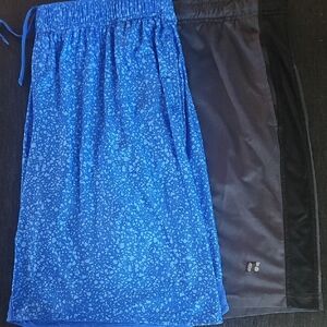 Blue‎ and Gray With Black Athletic Shorts